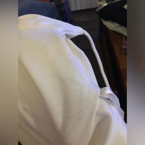 NWT Xscape Scuba Crepe Popover Ivory Column Gown - Size 12 - Picture 5 of 7